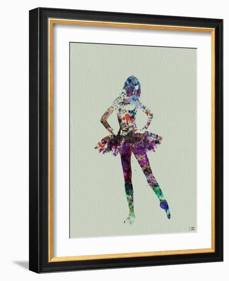 Ballerina Watercolor-NaxArt-Framed Art Print