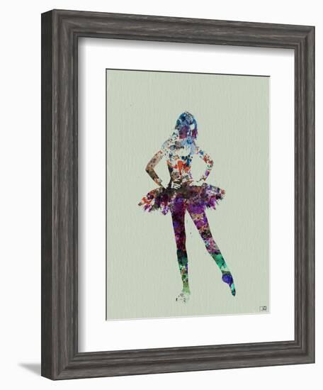 Ballerina Watercolor-NaxArt-Framed Art Print