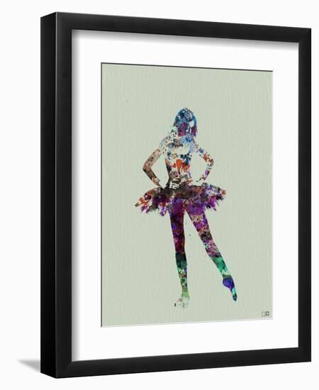 Ballerina Watercolor-NaxArt-Framed Art Print