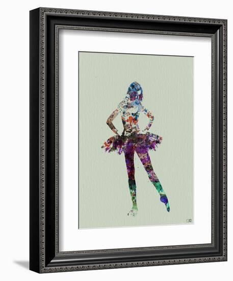 Ballerina Watercolor-NaxArt-Framed Art Print