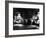 Ballerinas at Barre Against Round Windows During Rehearsal For "Swan Lake" at Grand Opera de Paris-Alfred Eisenstaedt-Framed Premium Photographic Print