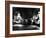 Ballerinas at Barre Against Round Windows During Rehearsal For "Swan Lake" at Grand Opera de Paris-Alfred Eisenstaedt-Framed Photographic Print