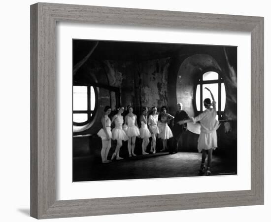 Ballerinas During Rehearsal For "Swan Lake" at Grand Opera de Paris-Alfred Eisenstaedt-Framed Photographic Print