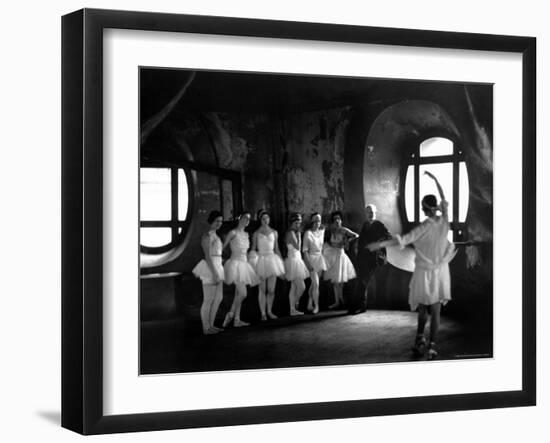 Ballerinas During Rehearsal For "Swan Lake" at Grand Opera de Paris-Alfred Eisenstaedt-Framed Photographic Print