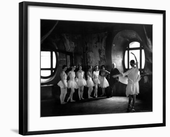 Ballerinas During Rehearsal For "Swan Lake" at Grand Opera de Paris-Alfred Eisenstaedt-Framed Photographic Print