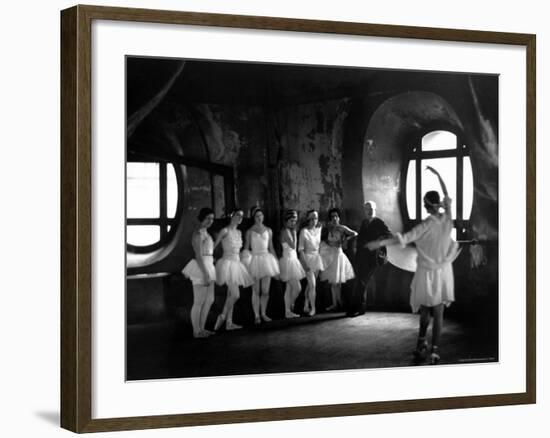 Ballerinas During Rehearsal For "Swan Lake" at Grand Opera de Paris-Alfred Eisenstaedt-Framed Photographic Print