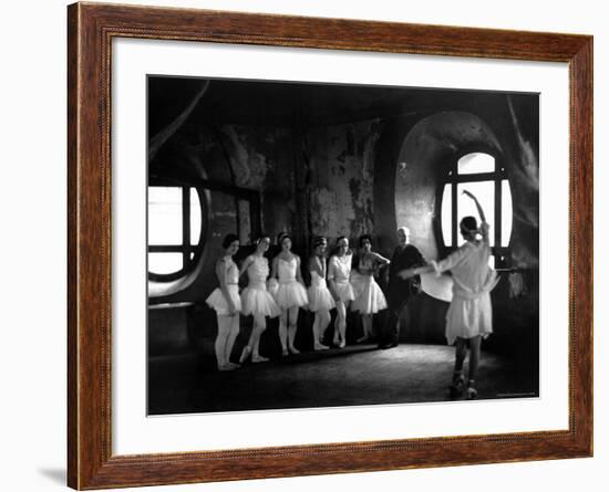 Ballerinas During Rehearsal For "Swan Lake" at Grand Opera de Paris-Alfred Eisenstaedt-Framed Photographic Print