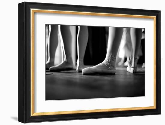 Ballerinas In Ballet Shoes--Framed Art Print