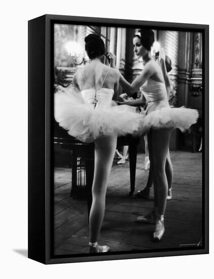 Ballerinas Practicing at Paris Opera Ballet School-Alfred Eisenstaedt-Framed Premier Image Canvas