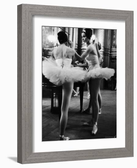 Ballerinas Practicing at Paris Opera Ballet School-Alfred Eisenstaedt-Framed Photographic Print