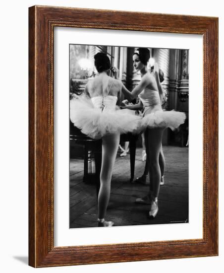 Ballerinas Practicing at Paris Opera Ballet School-Alfred Eisenstaedt-Framed Photographic Print