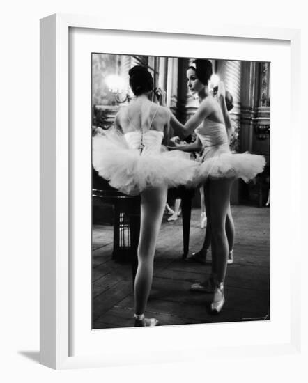 Ballerinas Practicing at Paris Opera Ballet School-Alfred Eisenstaedt-Framed Photographic Print