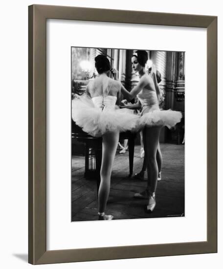 Ballerinas Practicing at Paris Opera Ballet School-Alfred Eisenstaedt-Framed Photographic Print