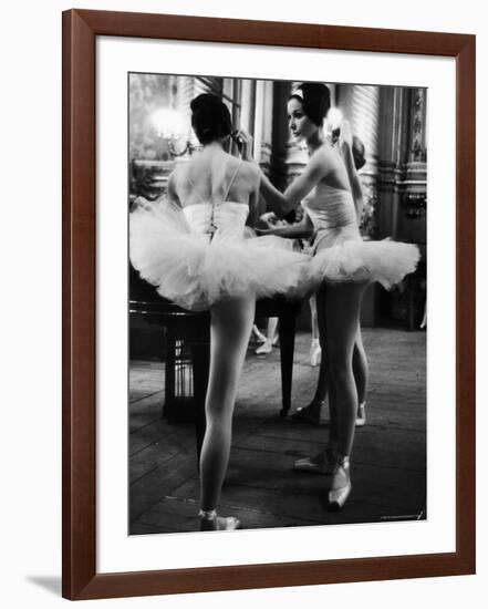 Ballerinas Practicing at Paris Opera Ballet School-Alfred Eisenstaedt-Framed Photographic Print