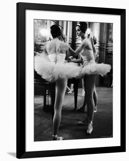 Ballerinas Practicing at Paris Opera Ballet School-Alfred Eisenstaedt-Framed Photographic Print