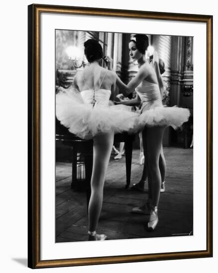 Ballerinas Practicing at Paris Opera Ballet School-Alfred Eisenstaedt-Framed Photographic Print