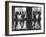 Ballerinas Standing on Window Sill in Rehearsal Room, George Balanchine's School of American Ballet-Alfred Eisenstaedt-Framed Premium Photographic Print