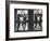 Ballerinas Standing on Window Sill in Rehearsal Room, George Balanchine's School of American Ballet-Alfred Eisenstaedt-Framed Premium Photographic Print