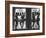 Ballerinas Standing on Window Sill in Rehearsal Room, George Balanchine's School of American Ballet-Alfred Eisenstaedt-Framed Premium Photographic Print