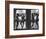 Ballerinas Standing on Window Sill in Rehearsal Room, George Balanchine's School of American Ballet-Alfred Eisenstaedt-Framed Premium Photographic Print