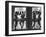 Ballerinas Standing on Window Sill in Rehearsal Room, George Balanchine's School of American Ballet-Alfred Eisenstaedt-Framed Premium Photographic Print