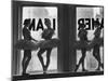 Ballerinas Standing on Window Sill in Rehearsal Room, George Balanchine's School of American Ballet-Alfred Eisenstaedt-Mounted Photographic Print