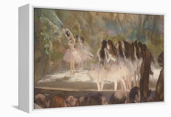 Ballet at the Paris Opera, 1877-Edgar Degas-Framed Premier Image Canvas