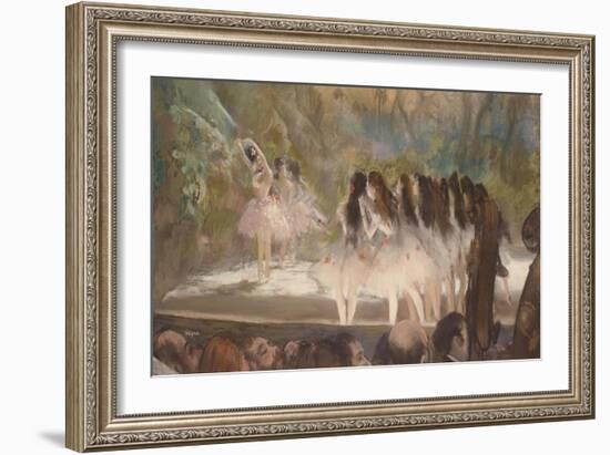 Ballet at the Paris Opera, 1877-Edgar Degas-Framed Giclee Print