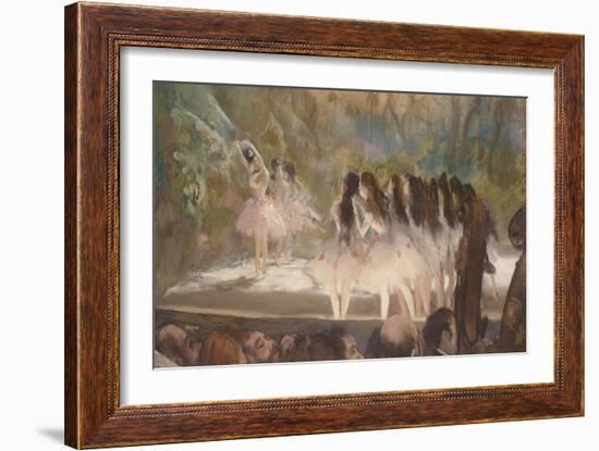 Ballet at the Paris Opera, 1877-Edgar Degas-Framed Giclee Print