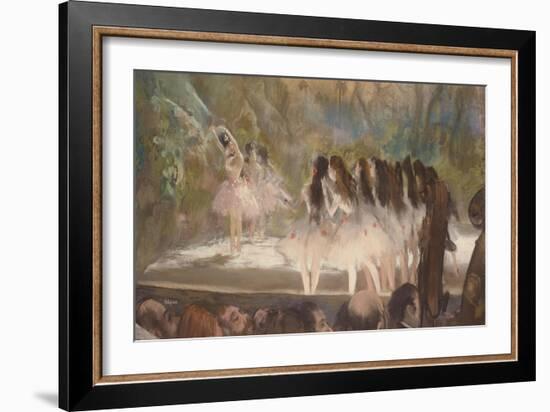 Ballet at the Paris Opera, 1877-Edgar Degas-Framed Giclee Print