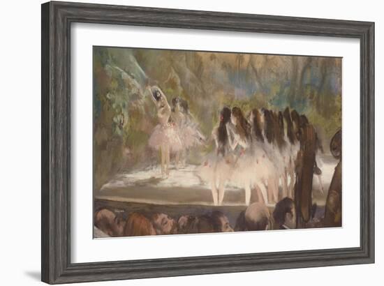 Ballet at the Paris Opera, 1877-Edgar Degas-Framed Giclee Print