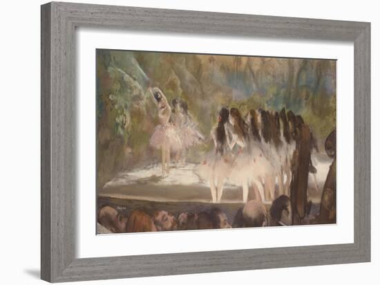 Ballet at the Paris Opera, 1877-Edgar Degas-Framed Giclee Print