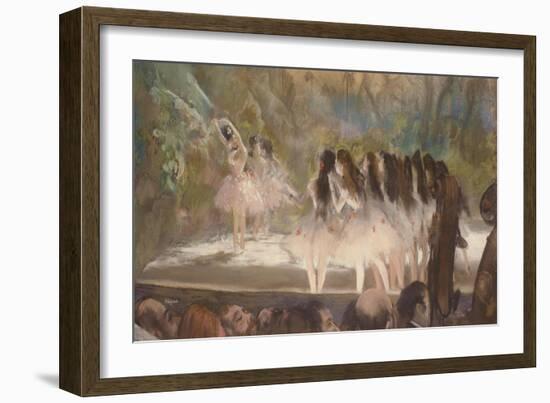 Ballet at the Paris Opera, 1877-Edgar Degas-Framed Giclee Print