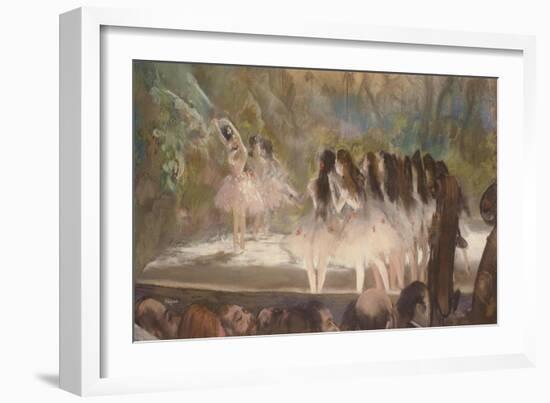 Ballet at the Paris Opera, 1877-Edgar Degas-Framed Giclee Print