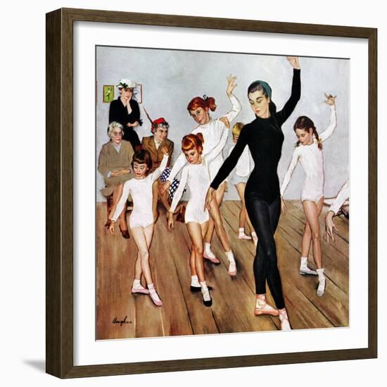 "Ballet Class", November 3, 1956-George Hughes-Framed Giclee Print