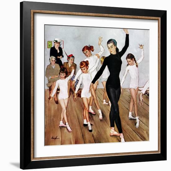 "Ballet Class", November 3, 1956-George Hughes-Framed Giclee Print