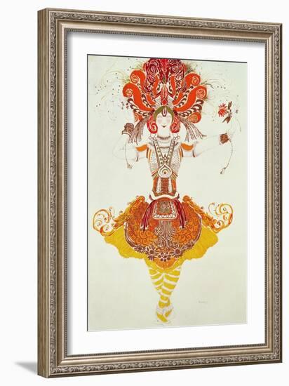 Ballet Costume for "The Firebird," by Stravinsky-Leon Bakst-Framed Giclee Print