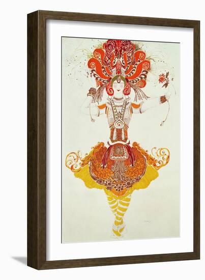 Ballet Costume for "The Firebird," by Stravinsky-Leon Bakst-Framed Giclee Print