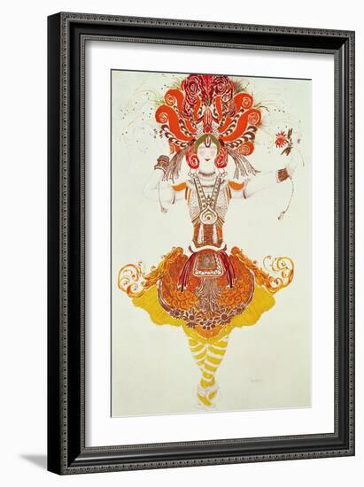 Ballet Costume for "The Firebird," by Stravinsky-Leon Bakst-Framed Giclee Print