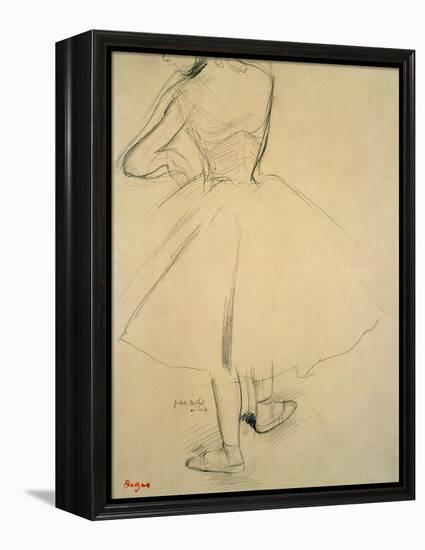 Ballet Dancer from Behind, 19th Century-Edgar Degas-Framed Premier Image Canvas