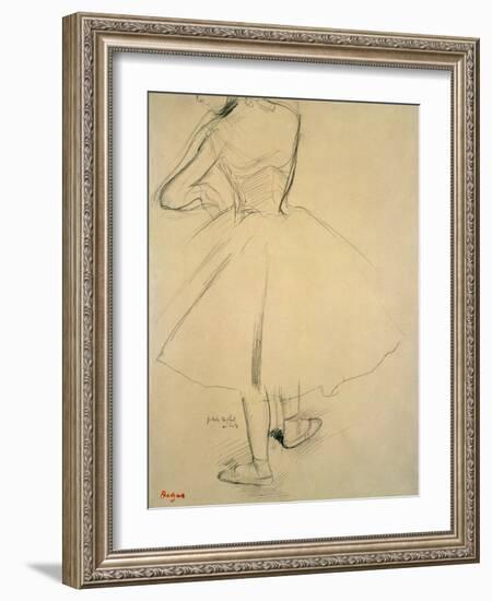 Ballet Dancer from Behind, 19th Century-Edgar Degas-Framed Giclee Print