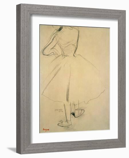 Ballet Dancer from Behind, 19th Century-Edgar Degas-Framed Giclee Print