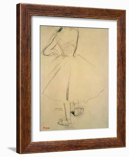 Ballet Dancer from Behind, 19th Century-Edgar Degas-Framed Giclee Print