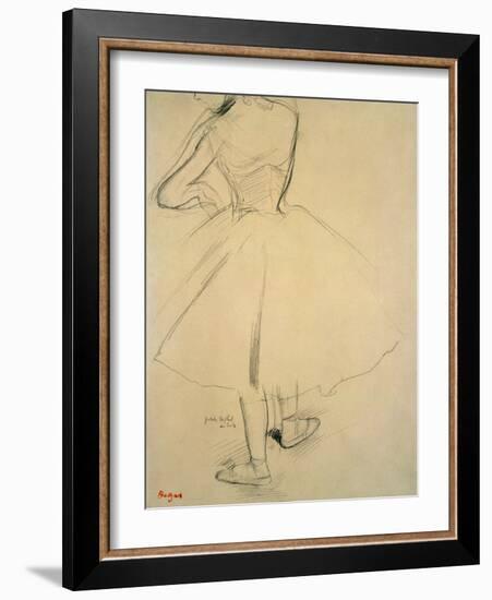 Ballet Dancer from Behind, 19th Century-Edgar Degas-Framed Giclee Print