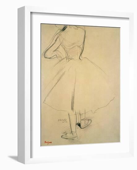 Ballet Dancer from Behind, 19th Century-Edgar Degas-Framed Giclee Print