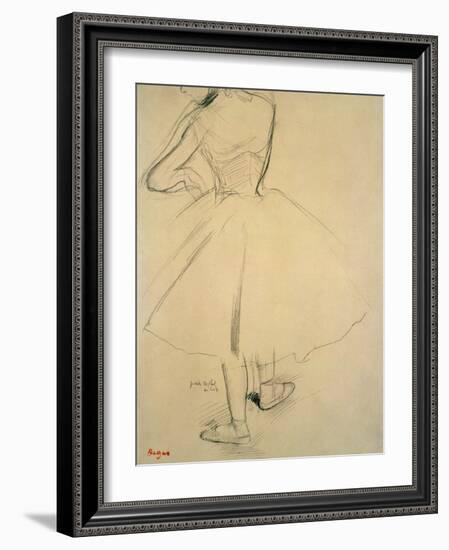 Ballet Dancer from Behind, 19th Century-Edgar Degas-Framed Giclee Print