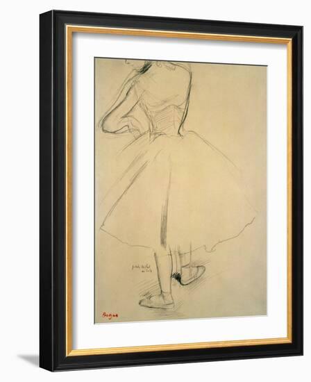 Ballet Dancer from Behind, 19th Century-Edgar Degas-Framed Giclee Print