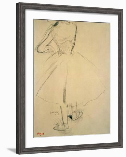 Ballet Dancer from Behind, 19th Century-Edgar Degas-Framed Giclee Print