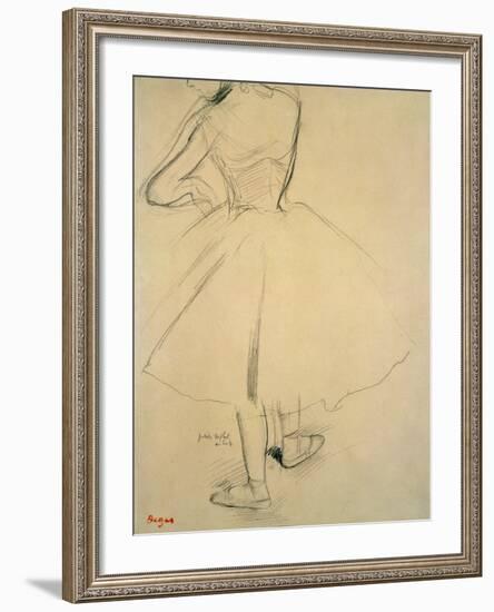 Ballet Dancer from Behind, 19th Century-Edgar Degas-Framed Giclee Print