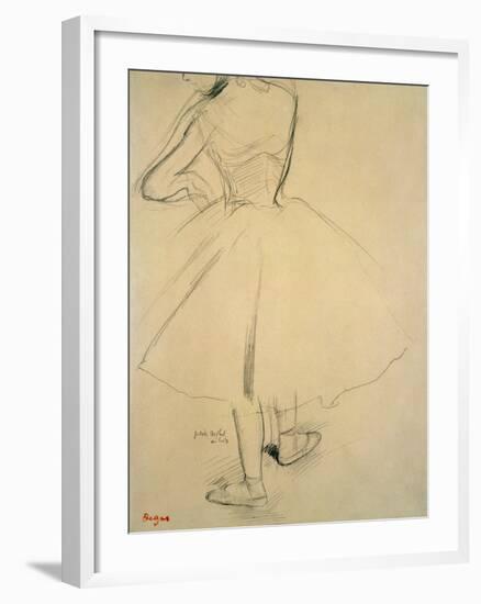 Ballet Dancer from Behind, 19th Century-Edgar Degas-Framed Giclee Print